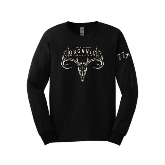 77x Organic Long Sleeve T-Shirt (Black)