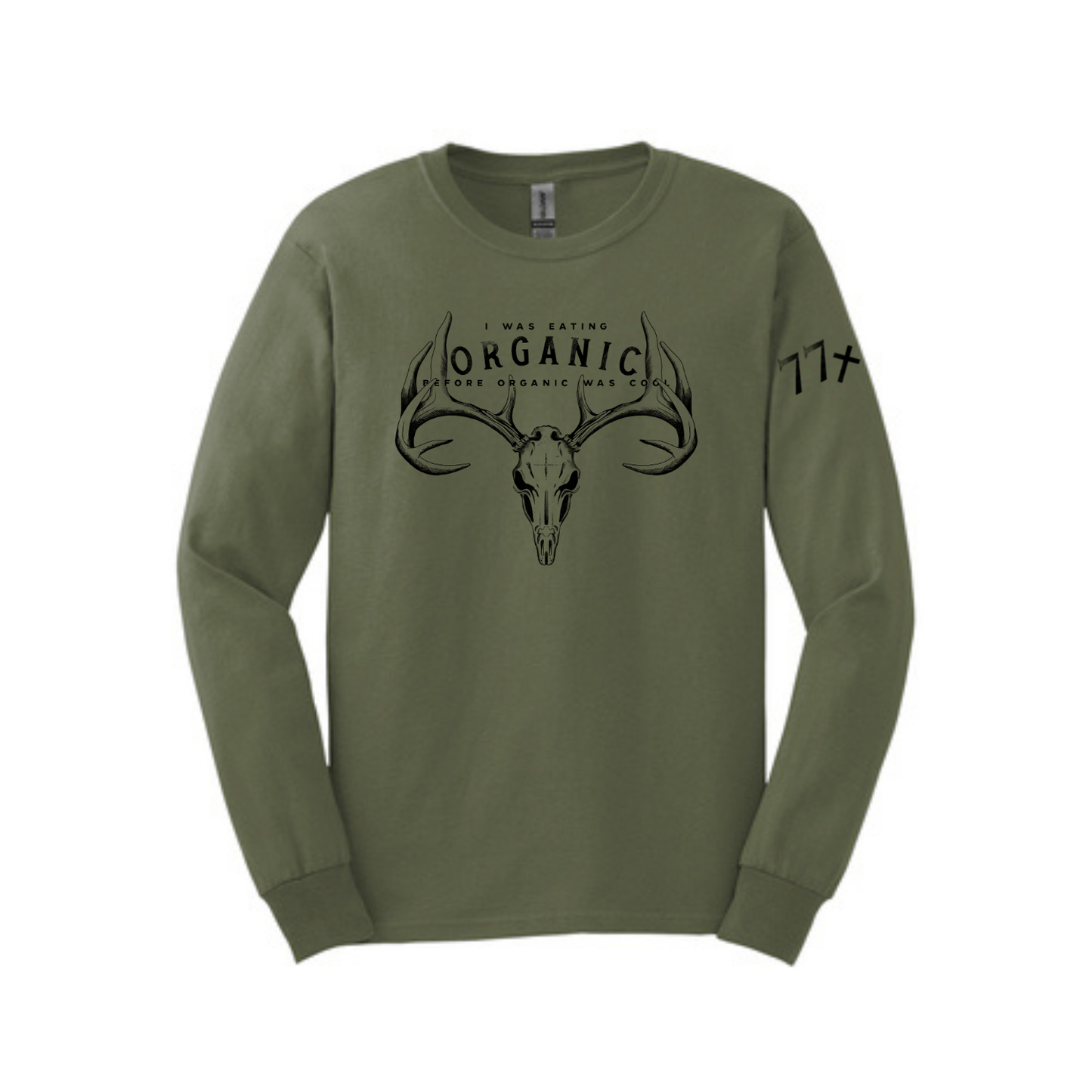 77x Organic Long Sleeve T-Shirt (Hunter Green)