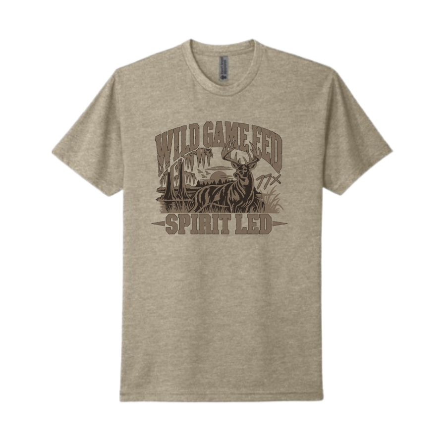 Wild Game Fed Spirit Led T-Shirt - Tan