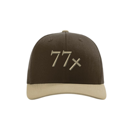 77x Hat (Brown/Khaki)